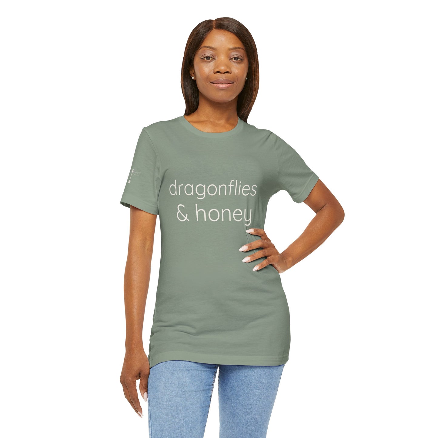 Signature dragonflies & honey soft tee