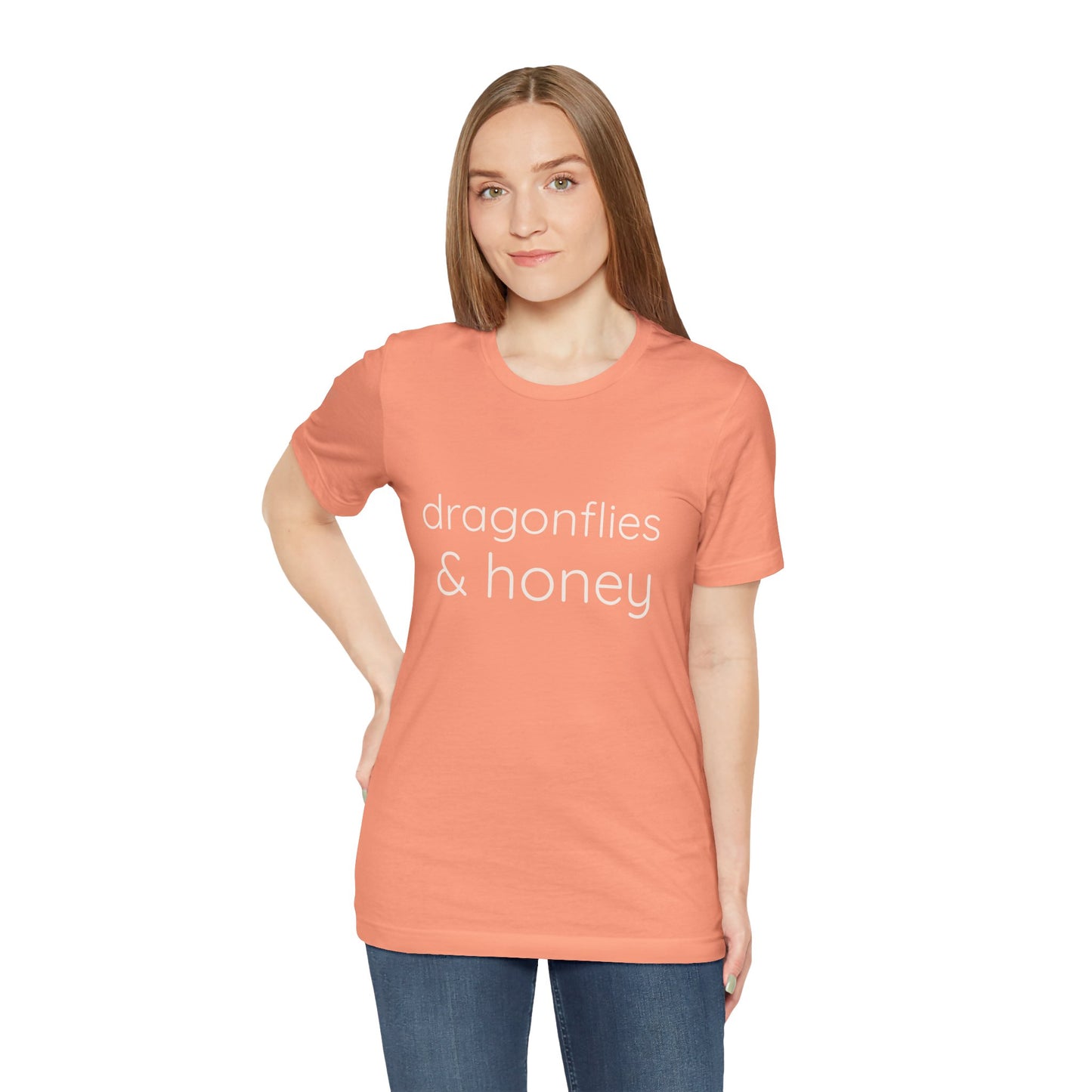 Signature dragonflies & honey soft tee